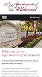 Mobile Screenshot of apartmentsofwildewood.com